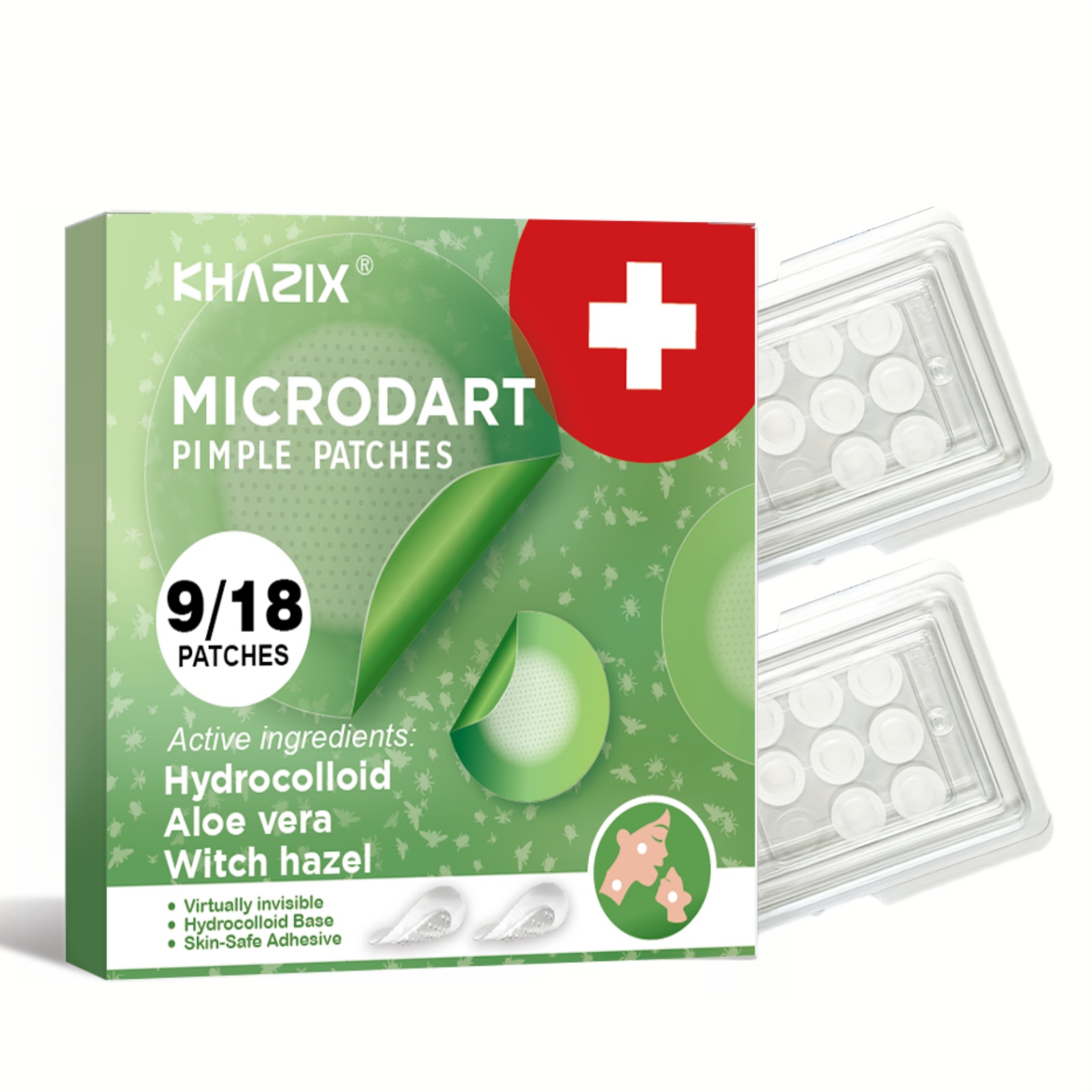 Hydrocolloid Pimple Patch - 밤새 마이크로 다트 여드름 패치 -