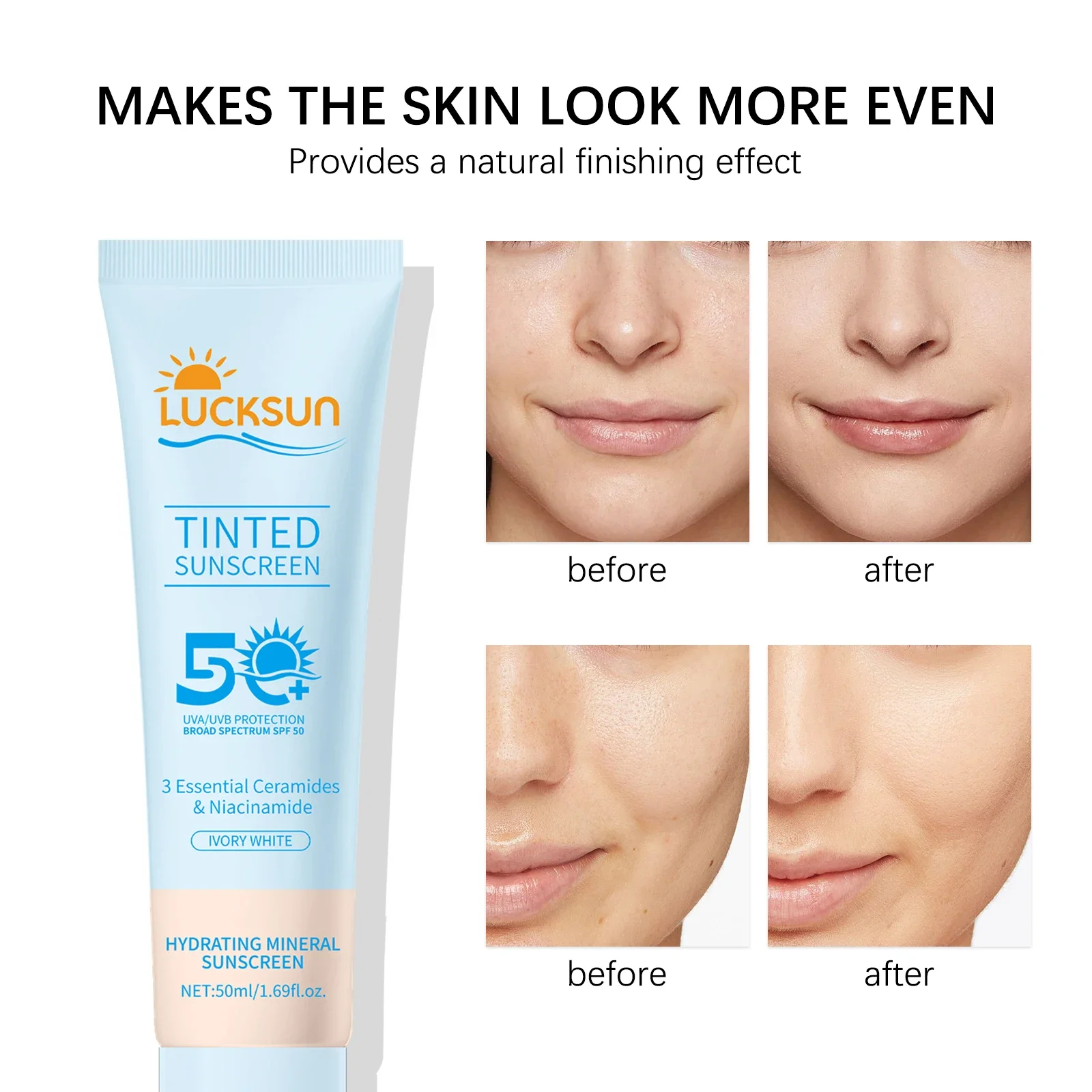 Spf 50 Waterproof Sunscreen - SPF50+ 선크림. 오래 지속되는 자외선 차단
