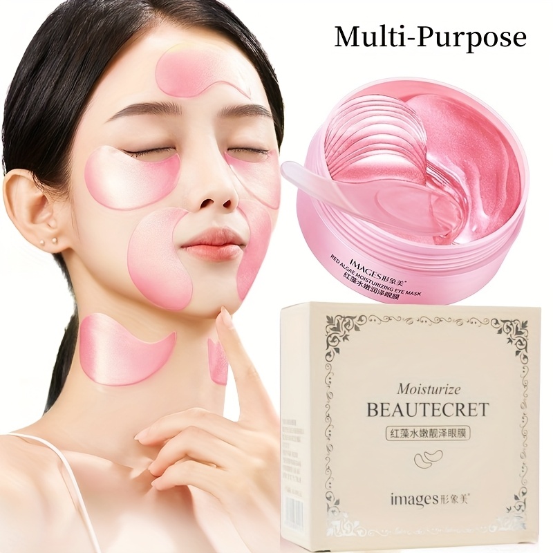 Collagen Under Eye Patches - 홍조류 눈가 마스크 60매, 다용도 아이