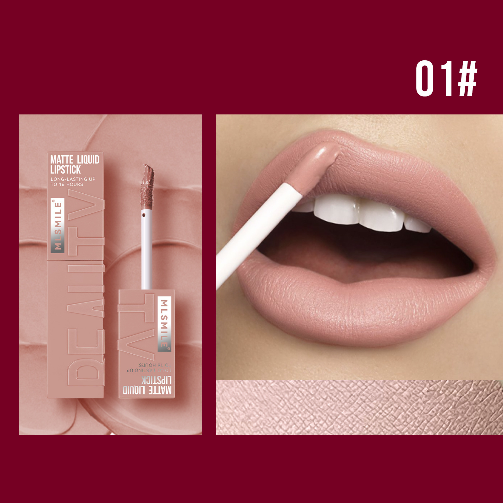 Matte Velvet Lip Tint Long Lasting - 6가지 컬러 매트 리퀴드 립스틱, 묻어나지