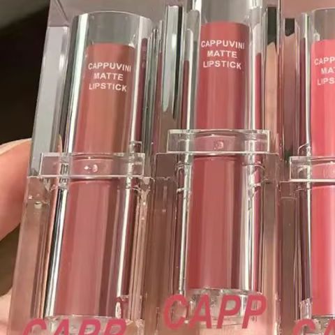 Matte Velvet Lip Tint Long Lasting - 투명 아크릴 립스틱 6색 립스틱 섹시한
