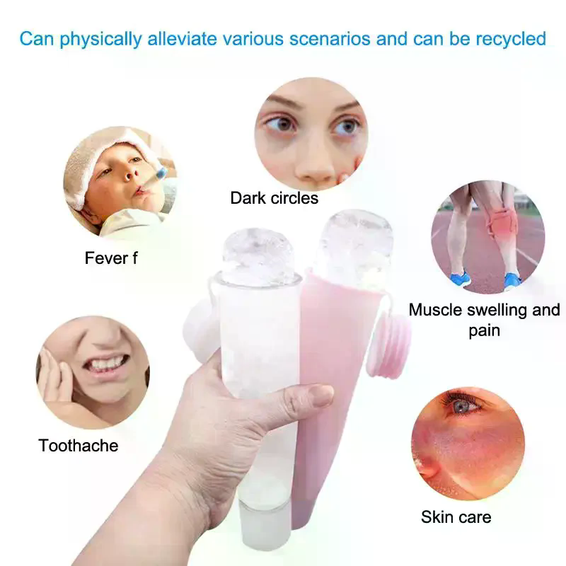 실리콘 큐브 모양의 얼음 롤러, 얼굴에 사용하여 피부를 - Face Ice Roller Puffiness 리뷰 및 가격
