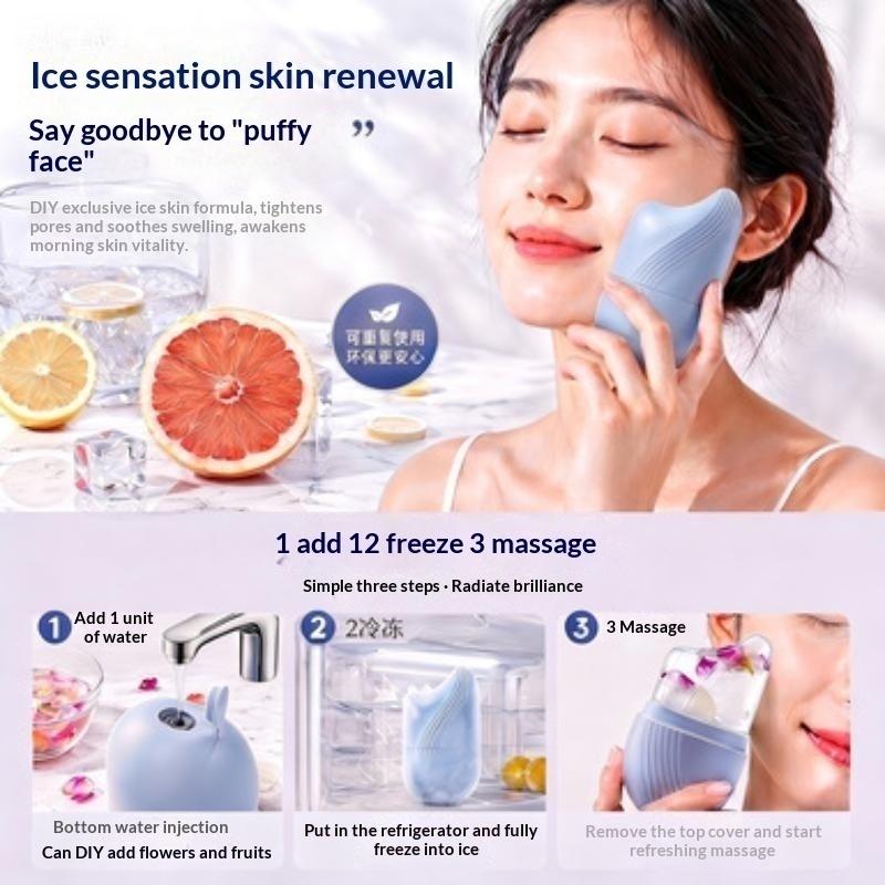 {+} 얼굴과 눈 주변에 사용하는 실리콘 아이스 롤러, - Face Ice Roller Puffiness 리뷰 및 가격