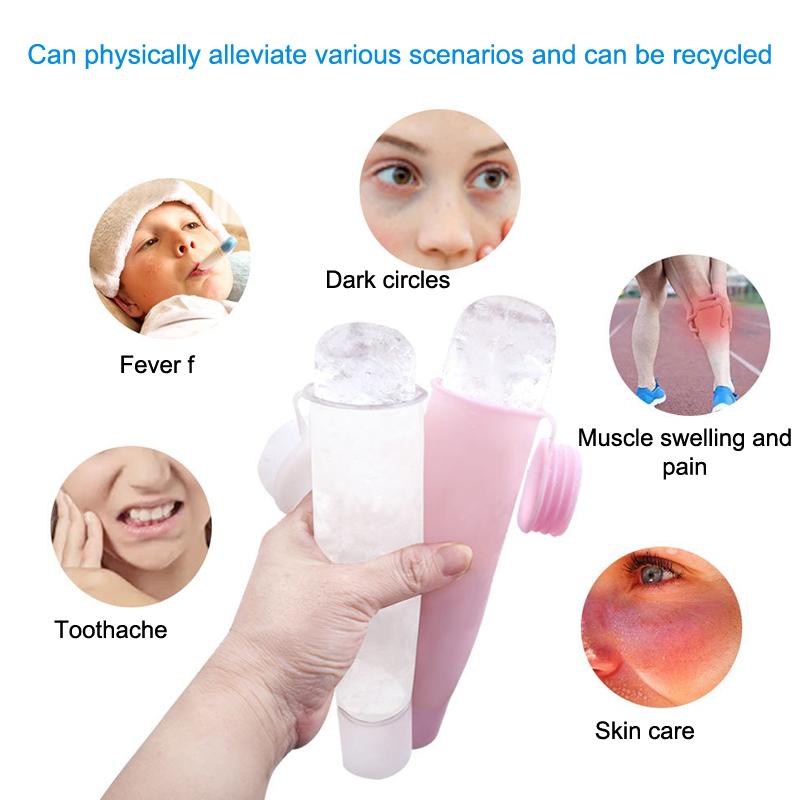 1PC 실리콘 큐브 트레이 모양 아이스 롤러 페이셜 프 - Face Ice Roller Puffiness 리뷰 및 가격