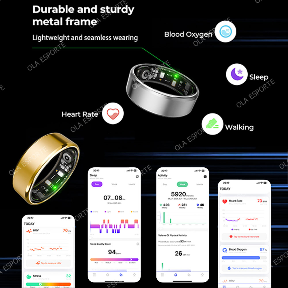 제스처 제어 스마트 링, 심박수/건강/수면 모니터링,  - Health Monitors 리뷰 및 가격