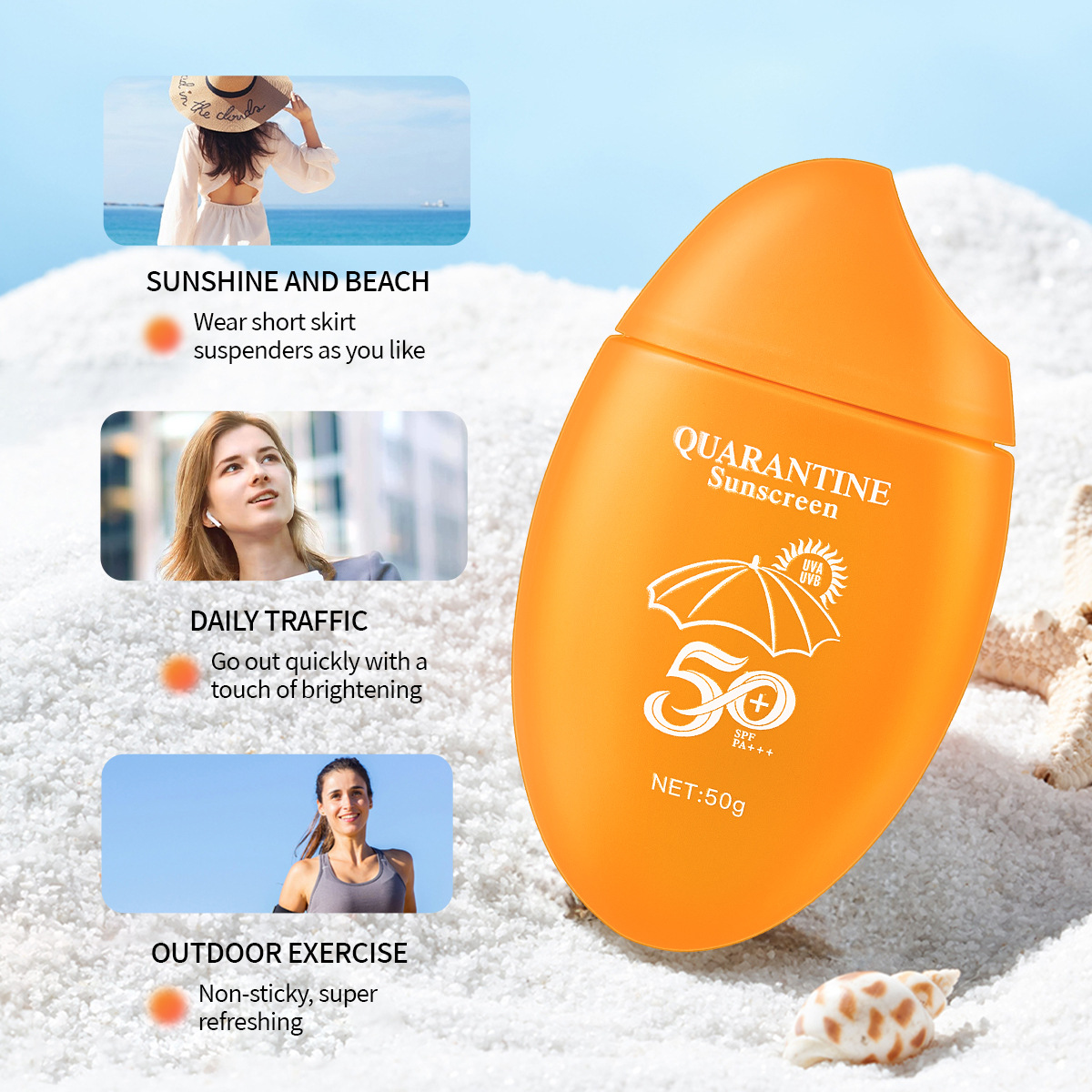 SPF50+ 선스크린 프라이머, 산뜻하고 끈적이지 않음 - Spf 50 Waterproof Sunscreen 리뷰 및 가격
