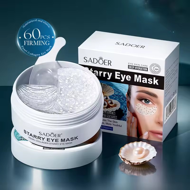 60pcs SADOER 진주 크리스탈 콜라겐 아이 마스 - Collagen Under Eye Patches 리뷰 및 가격