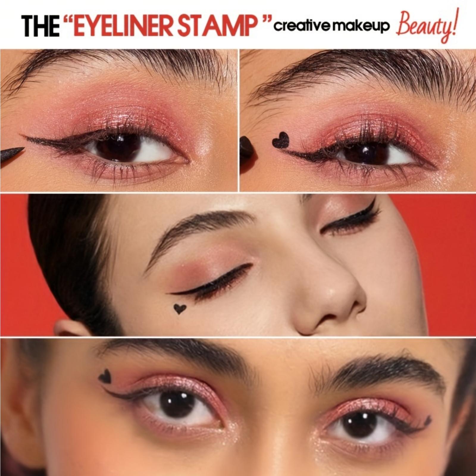 스탬프가 포함된 더블 헤드 액상 아이라이너 펜, 자연스 - Waterproof Liquid Eyeliner Pen 리뷰 및 가격